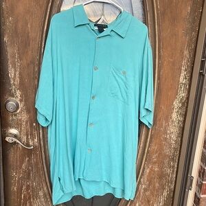 TULLIANO 100% Silk Button Down Top! Men’s XXL